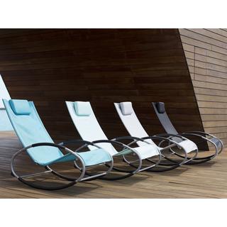 Beliani Chaise de jardin en Acier Moderne CAMPO  