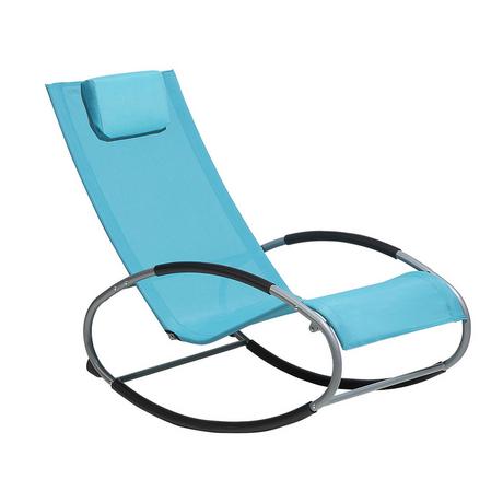 Beliani Chaise de jardin en Acier Moderne CAMPO  