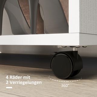 HOMCOM Kleiderschrank auf Rollen  