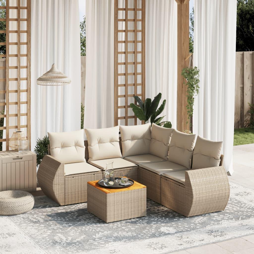 VidaXL Ensemble de canapés de jardin rotin synthétique  