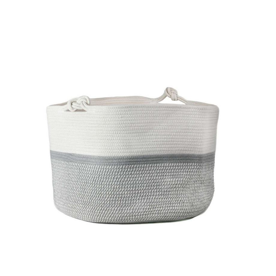 Panier de rangement flexible en corde de coton pour plantes