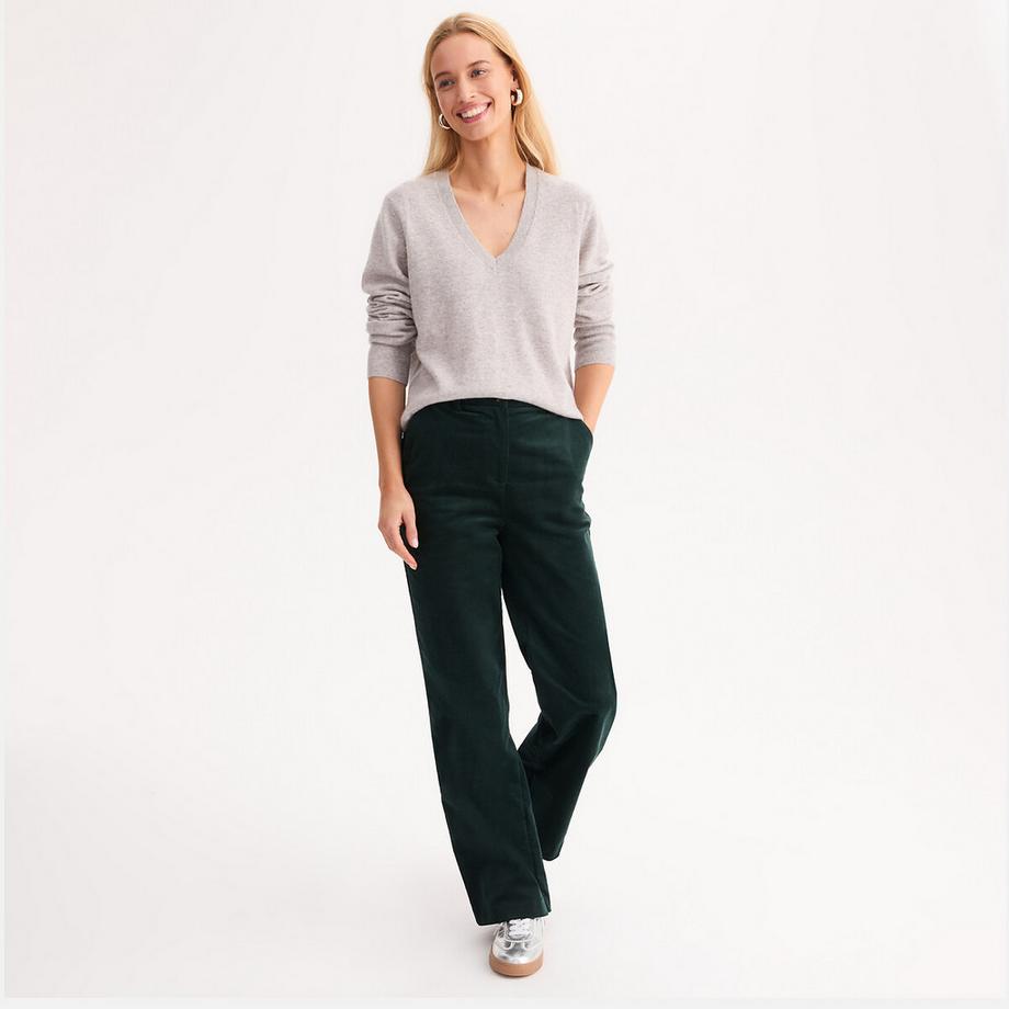 La Redoute Collections Pull Cachemire Col V Maille Fine  