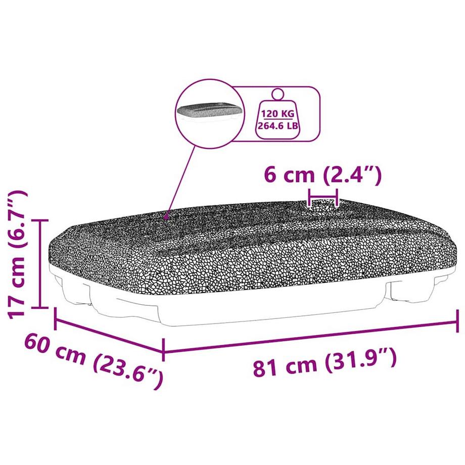 VidaXL Sonnenschirmständer plastik  