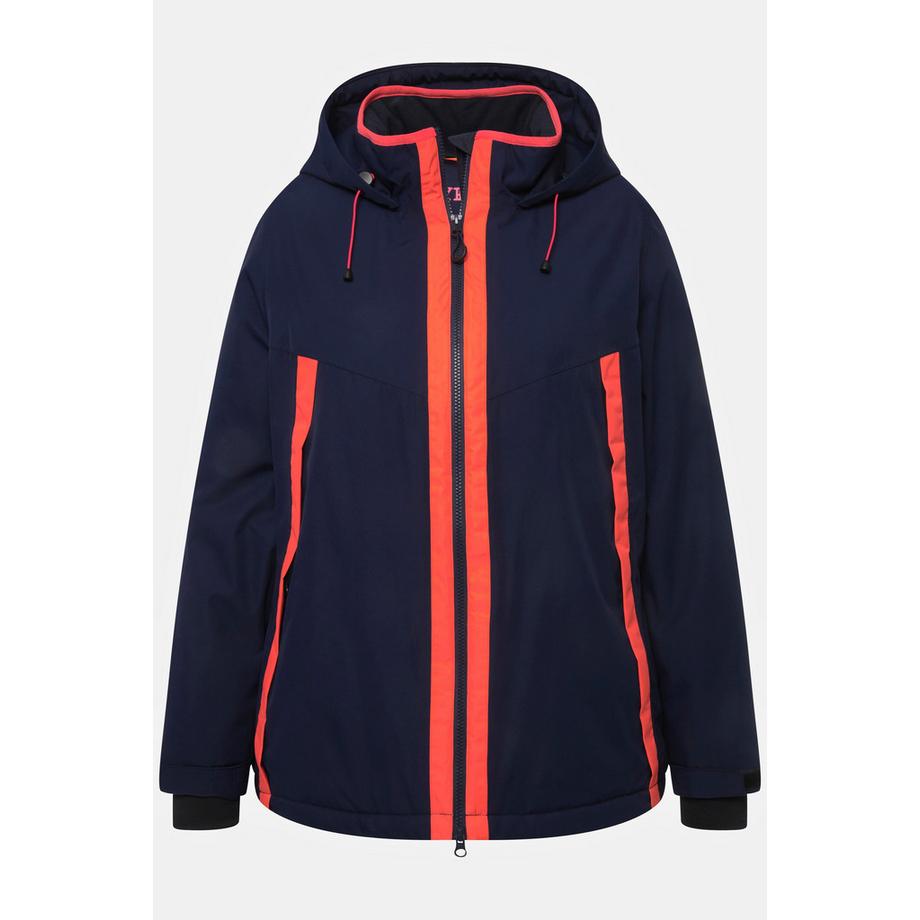 Ulla Popken HYPRAR Giacca Funzionale Impermeabile con Cappuccio e Foro per il Pollice  