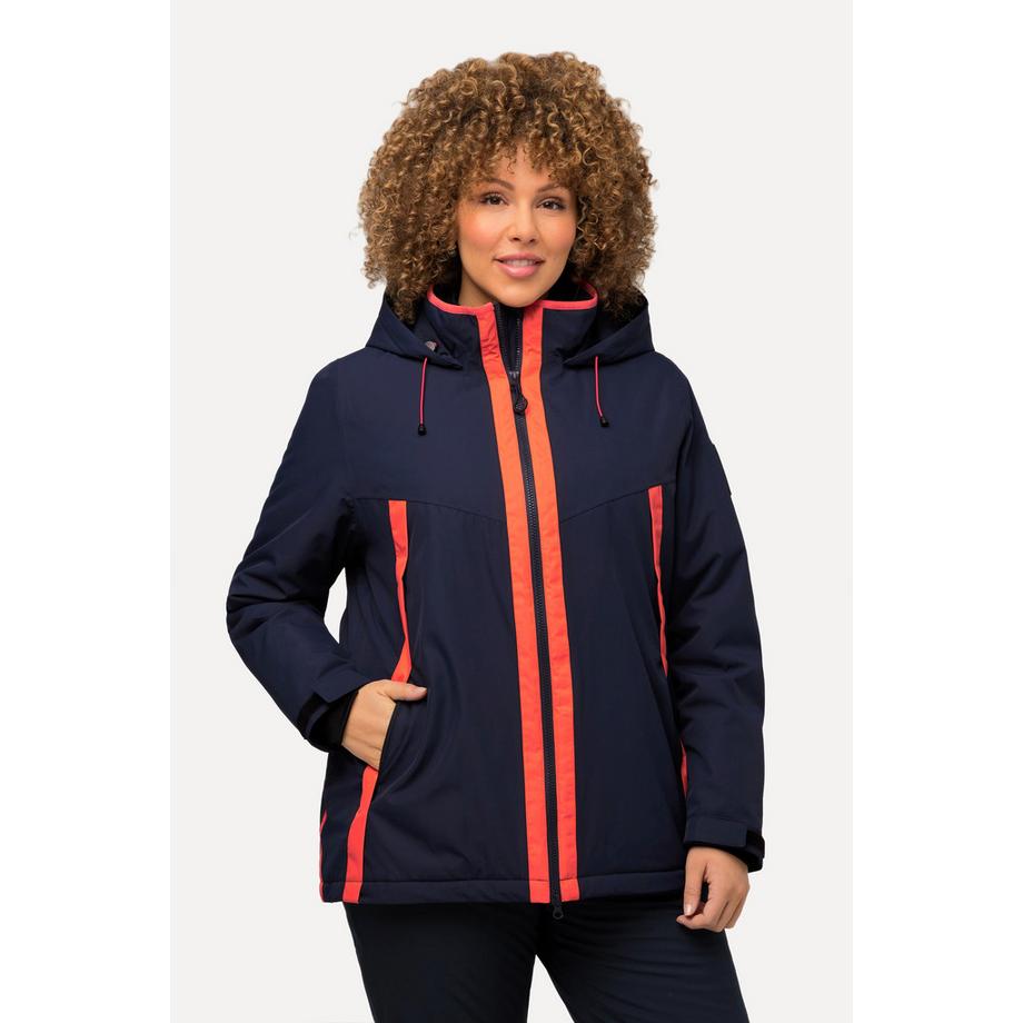 Ulla Popken HYPRAR Giacca Funzionale Impermeabile con Cappuccio e Foro per il Pollice  