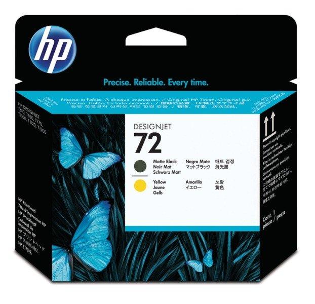 Hewlett-Packard  HP Druckkopf 72 schwarz matt/gelb C9384A DesignJet T1100 