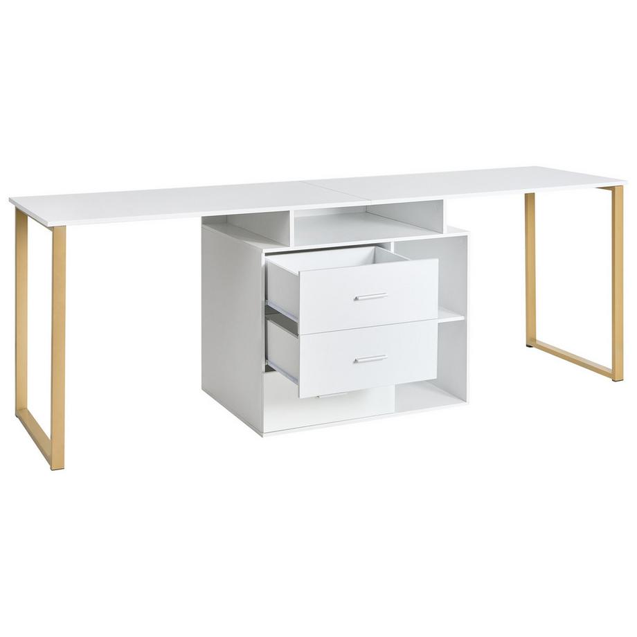 Beliani Scrivania regolabile en Pannello di fibre (LDF) Glamour ASHMORE  