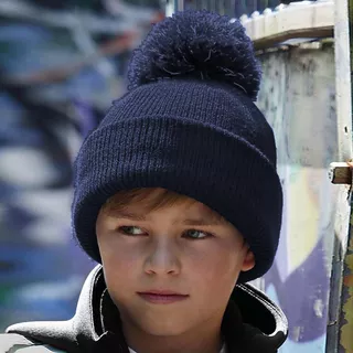 Beechfield  Bonnet à pompon réfléchissant Enfant 