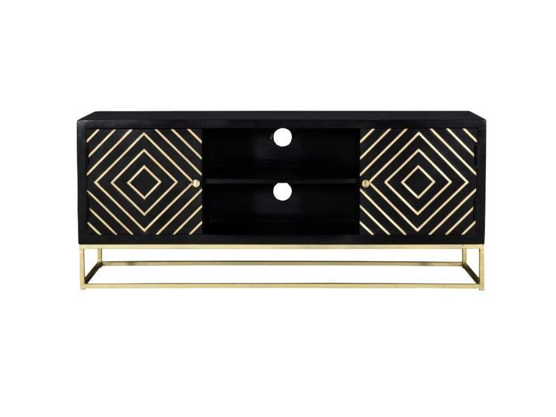 Image of TVMöbel Art Déco Holz Metall PRISMIN TVMöbel Art Déco Holz Metall PRISMIN