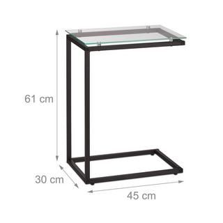 Northio Table d'appoint en U en mélange de matériaux  