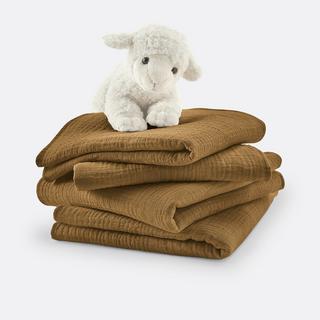 La Redoute Intérieurs  Lot de 4 langes bébé en gaze de coton 