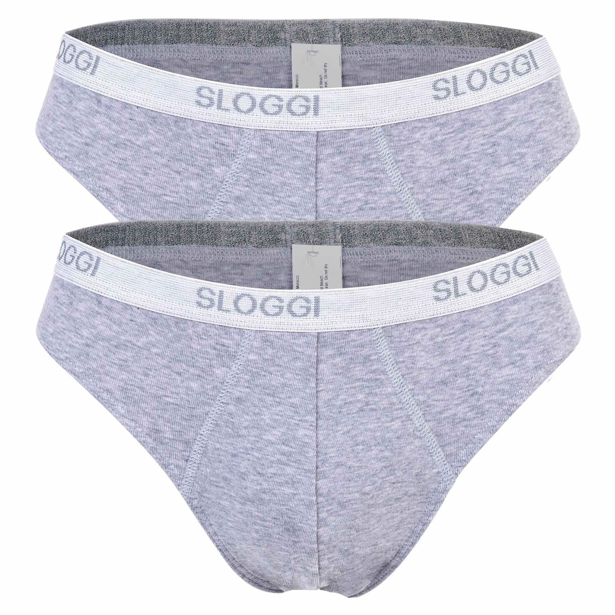 Image of Slip 2er Pack Figurbetont-basic Mini Unisex Grau L