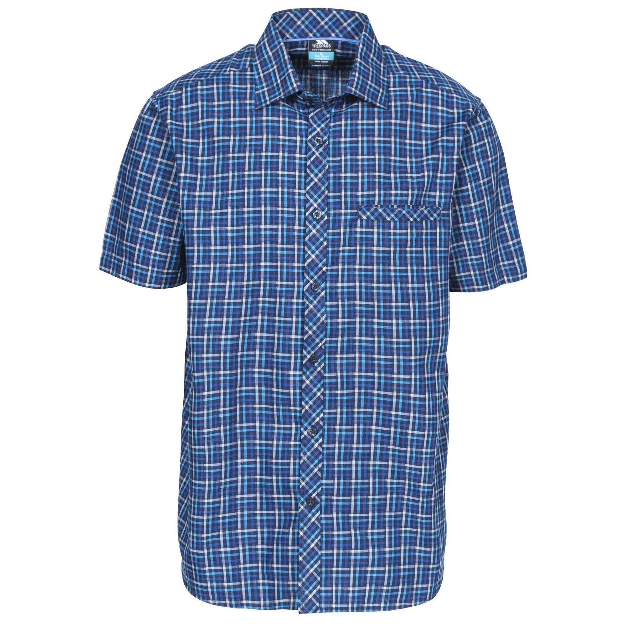 Image of Karohemd Baffin, Kurzärmlig Herren Blau S