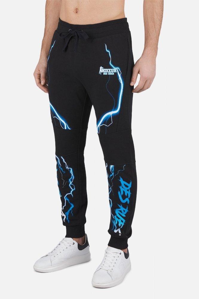 Image of Long Sweatpants W Inserts Unisex Schwarz XXL