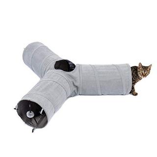 Alopini  Magnifique tunnel pliable pour chat avec tunnel bruissant pour chats, lapins ou petits animaux 