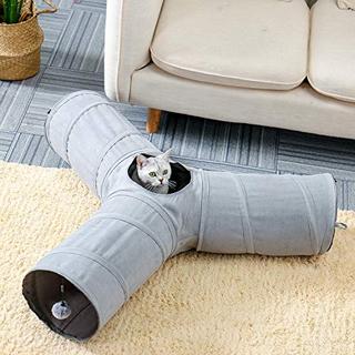 Alopini  Magnifique tunnel pliable pour chat avec tunnel bruissant pour chats, lapins ou petits animaux 