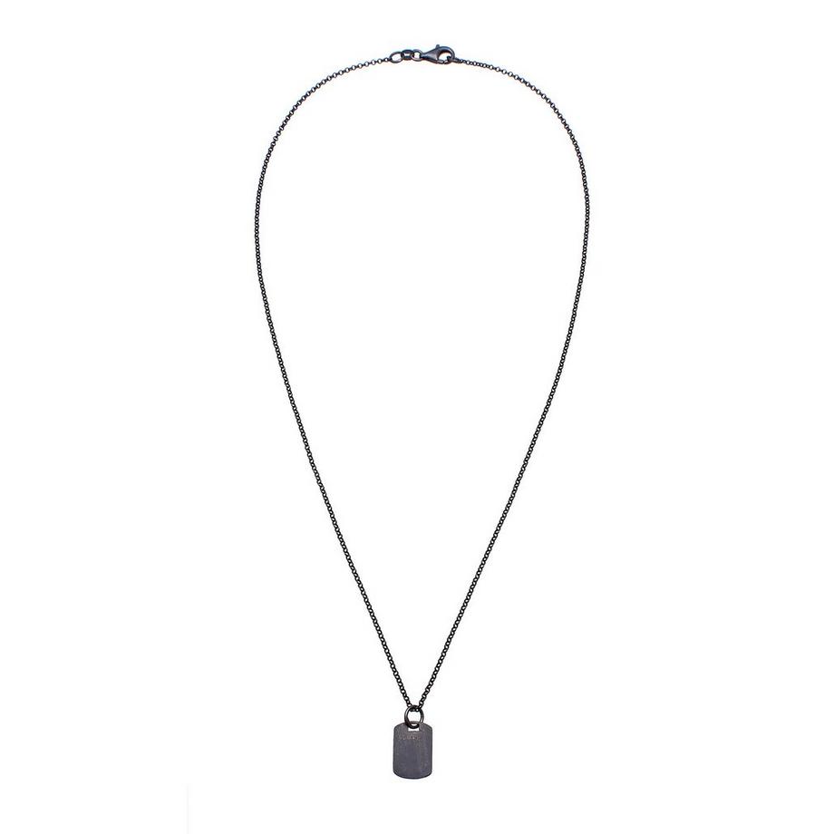 Kuzzoi  Halskette Marke Military Platte Brushed 