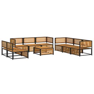 VidaXL set salotto da giardino Legno  