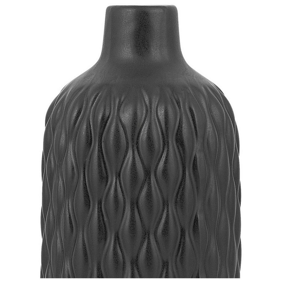 Beliani Vase décoratif en Grès Moderne EMAR  