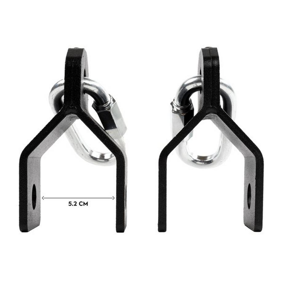 GladiatorFit  Fixation anneaux de gymnastique en acier pour rack GladiatorFit 