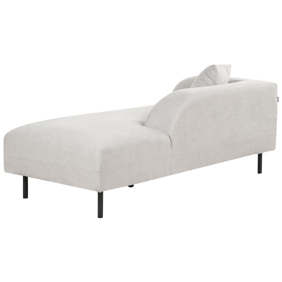 Beliani Chaise longue côté gauche en Tissu Rétro LE CRAU  