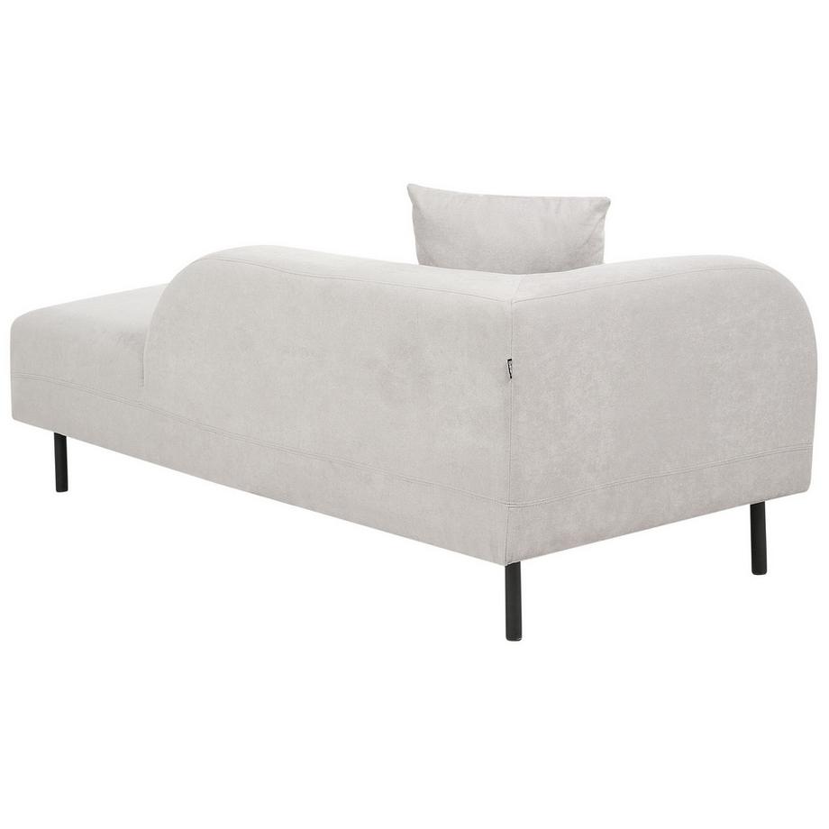 Beliani Chaise longue côté gauche en Tissu Rétro LE CRAU  