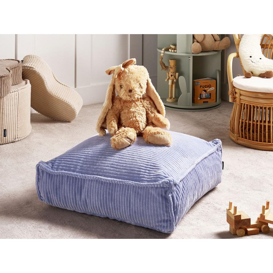 Beliani Pouf en Velours Boho ALLOZAI  