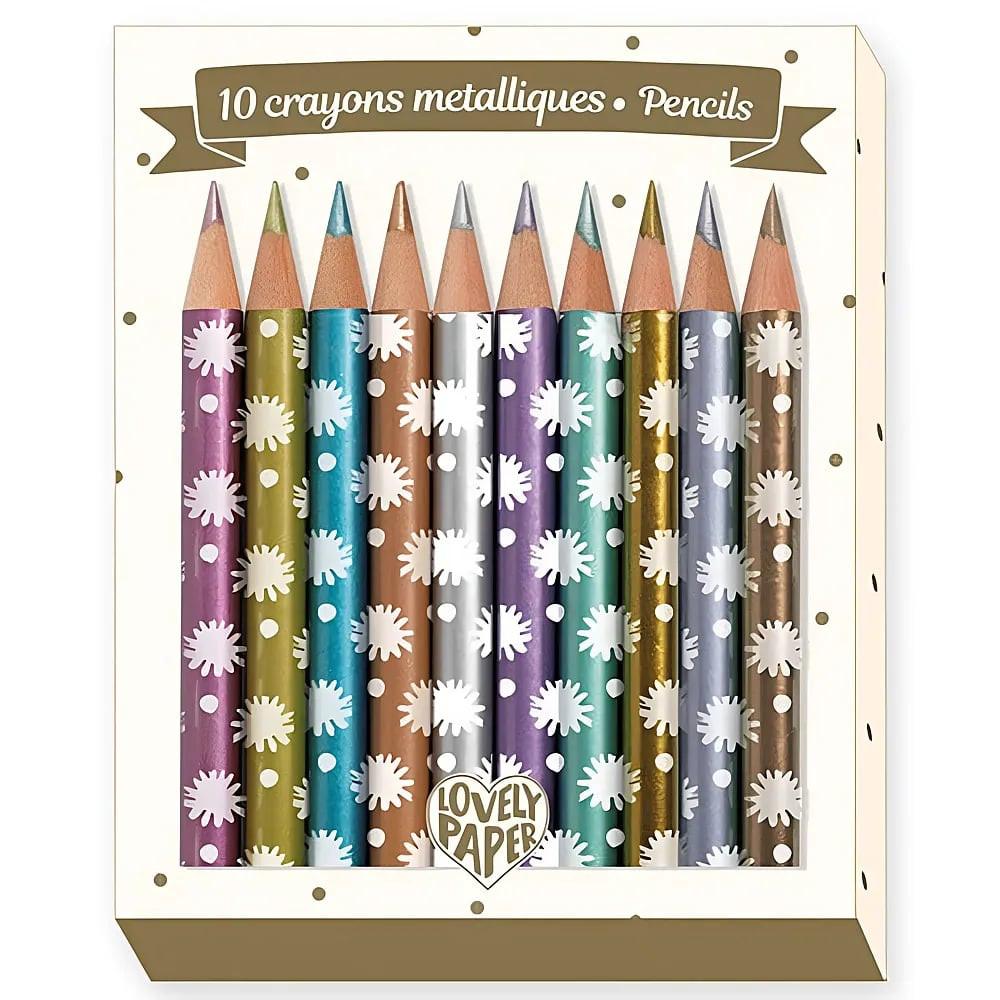 Image of Kreativ Mini Farbstifte Metallic Chichi (10Teile) Multicolor