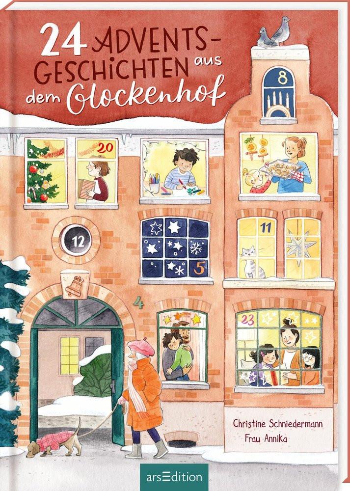 24 Adventsgeschichten aus dem Glockenhof Schniedermann, Christine; Frau Annika (Illustrationen) Copertina rigida 