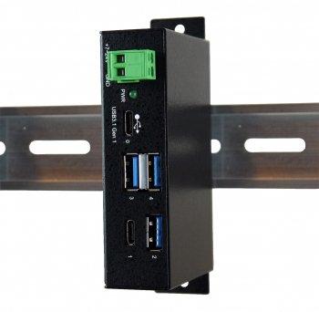 Image of EX-1195HMS Schnittstellen-Hub USB 3.2 Gen 1 (3.1 Gen 1) Type-C 5000 Mbit/s Schwarz