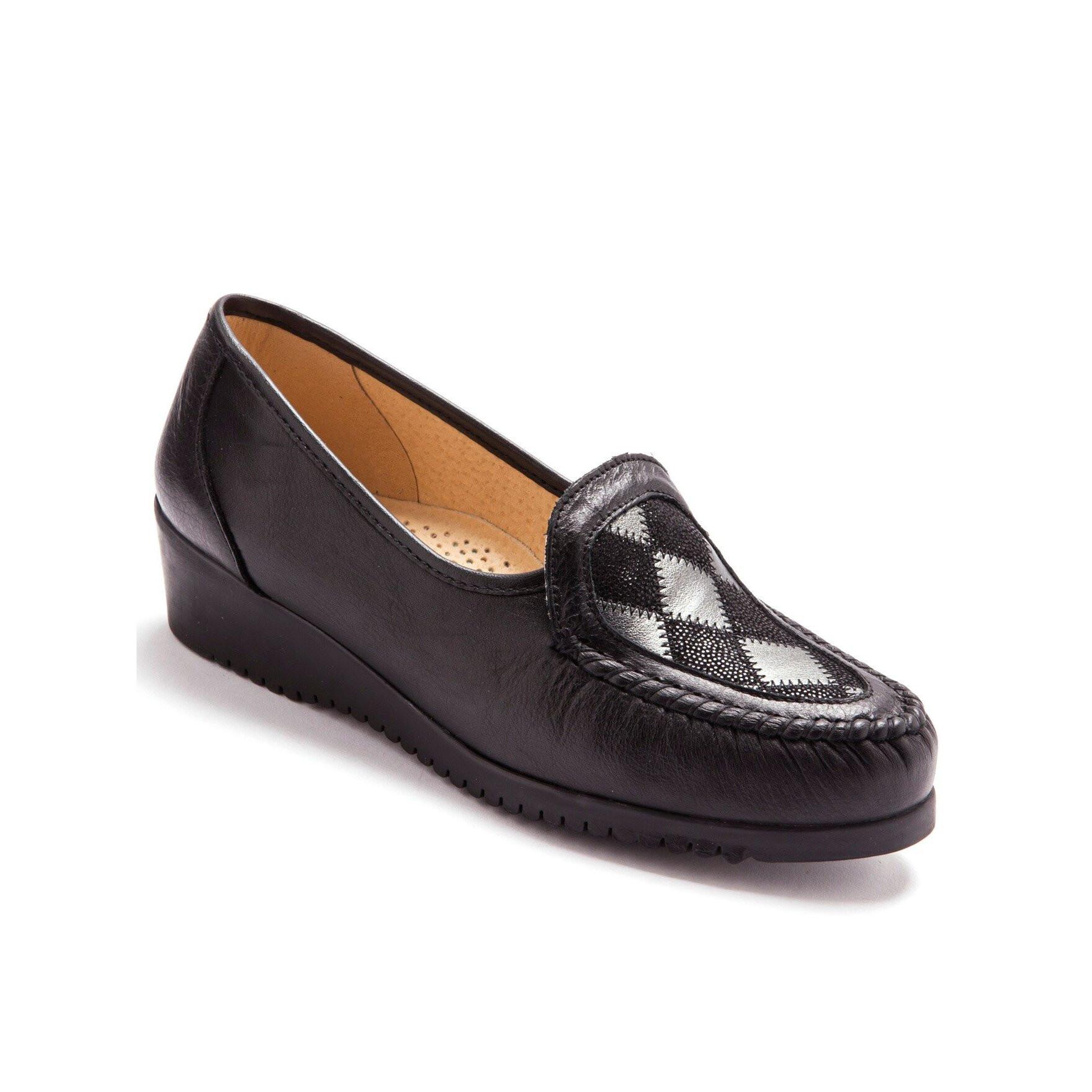 Pédiconfort  mocassins sans-gêne cuir 