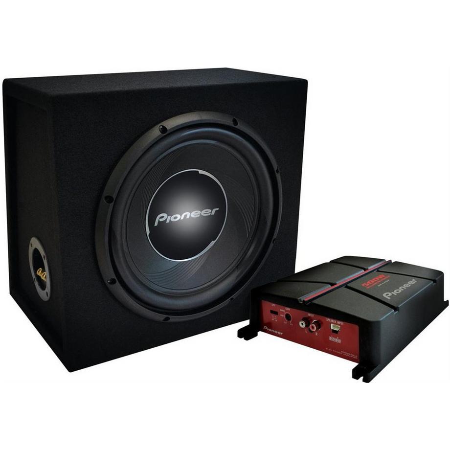 Pioneer  Set mit Subwoofer, Endstufe, Kabel 1400W 