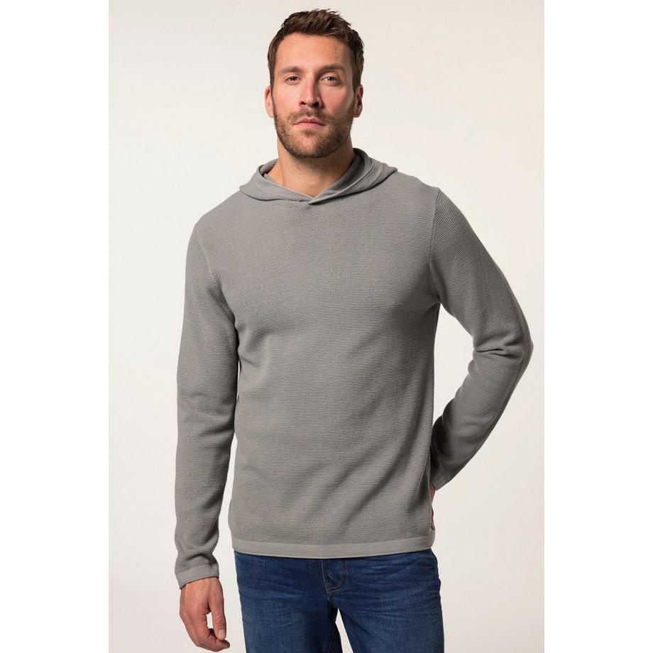 JP1880 Maglione con cappuccio in maglia  