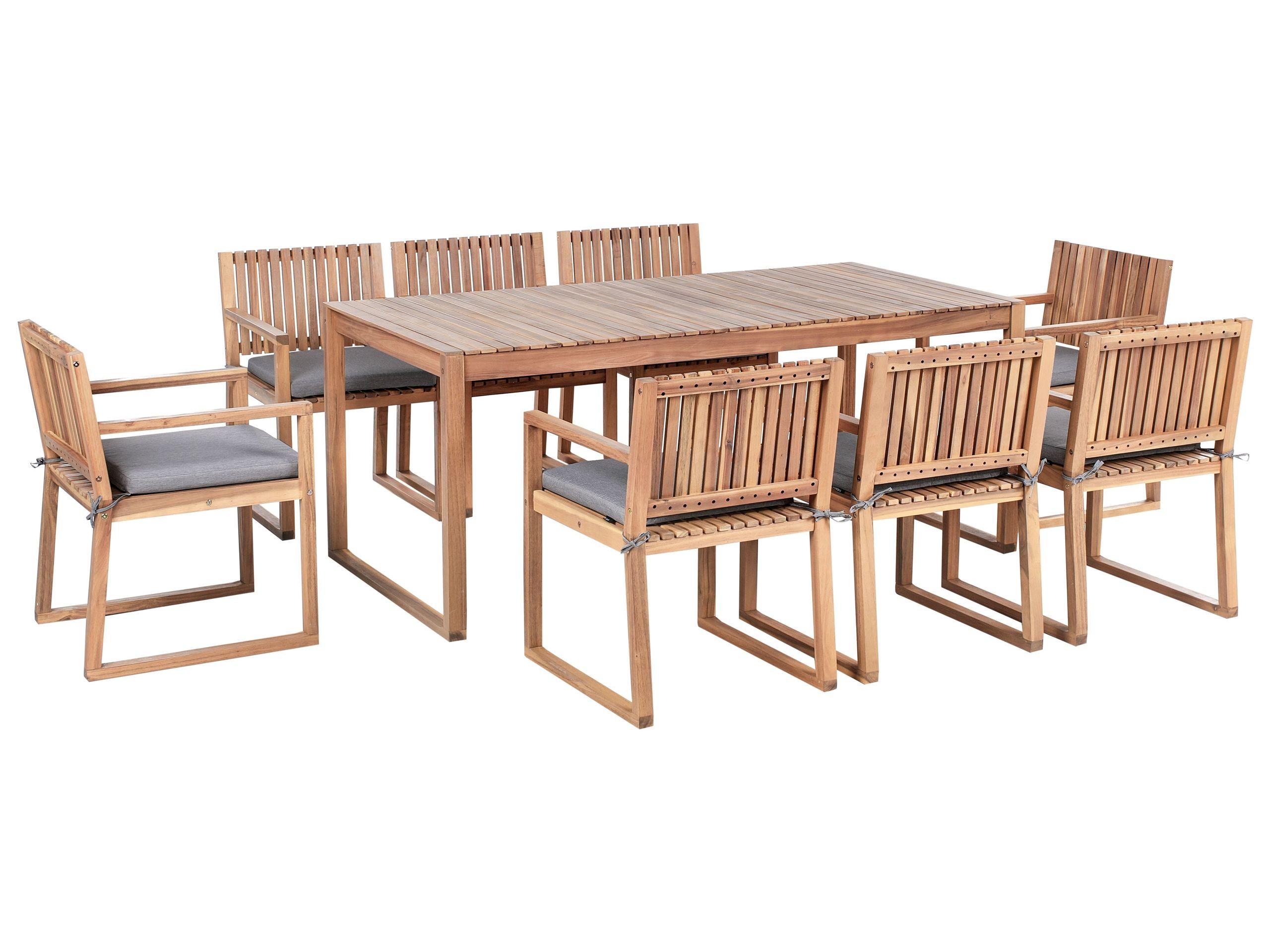 Beliani Set da pranzo per 8 persone en Legno d'acacia certificato FSC® Classico SASSARI PREMIUM  