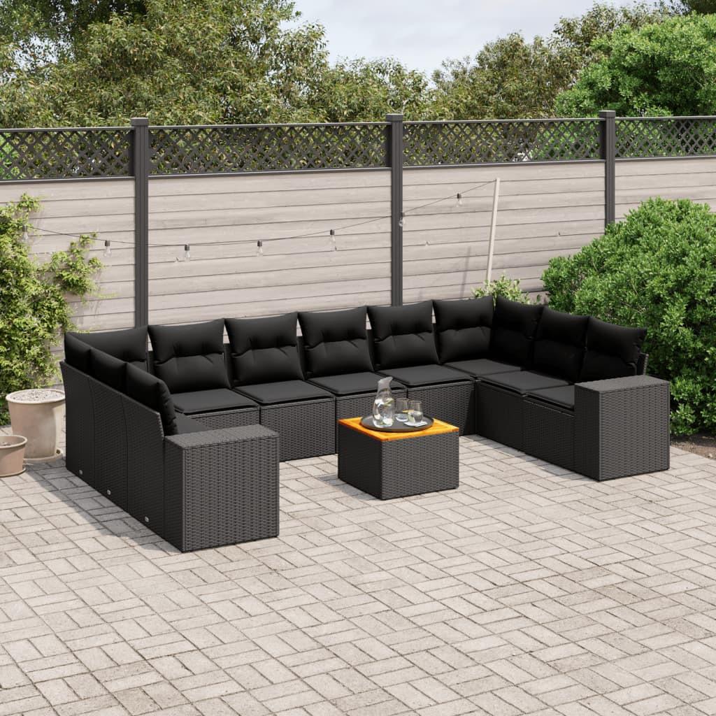 VidaXL set divano da giardino Polirattan  