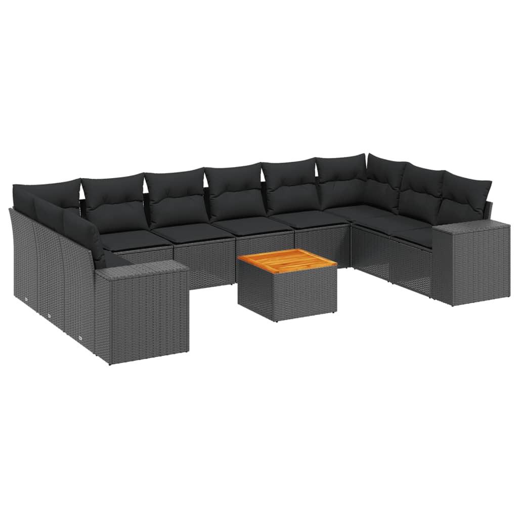 VidaXL set divano da giardino Polirattan  