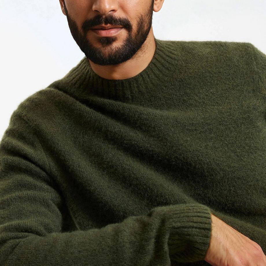 La Redoute Collections Pullover Rundhalsausschnitt Luftiges Strickgewebe  