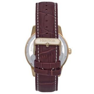 Heritor Automatic  Montre automatique Heritor Davies semi-squelettique avec bracelet en cuir 