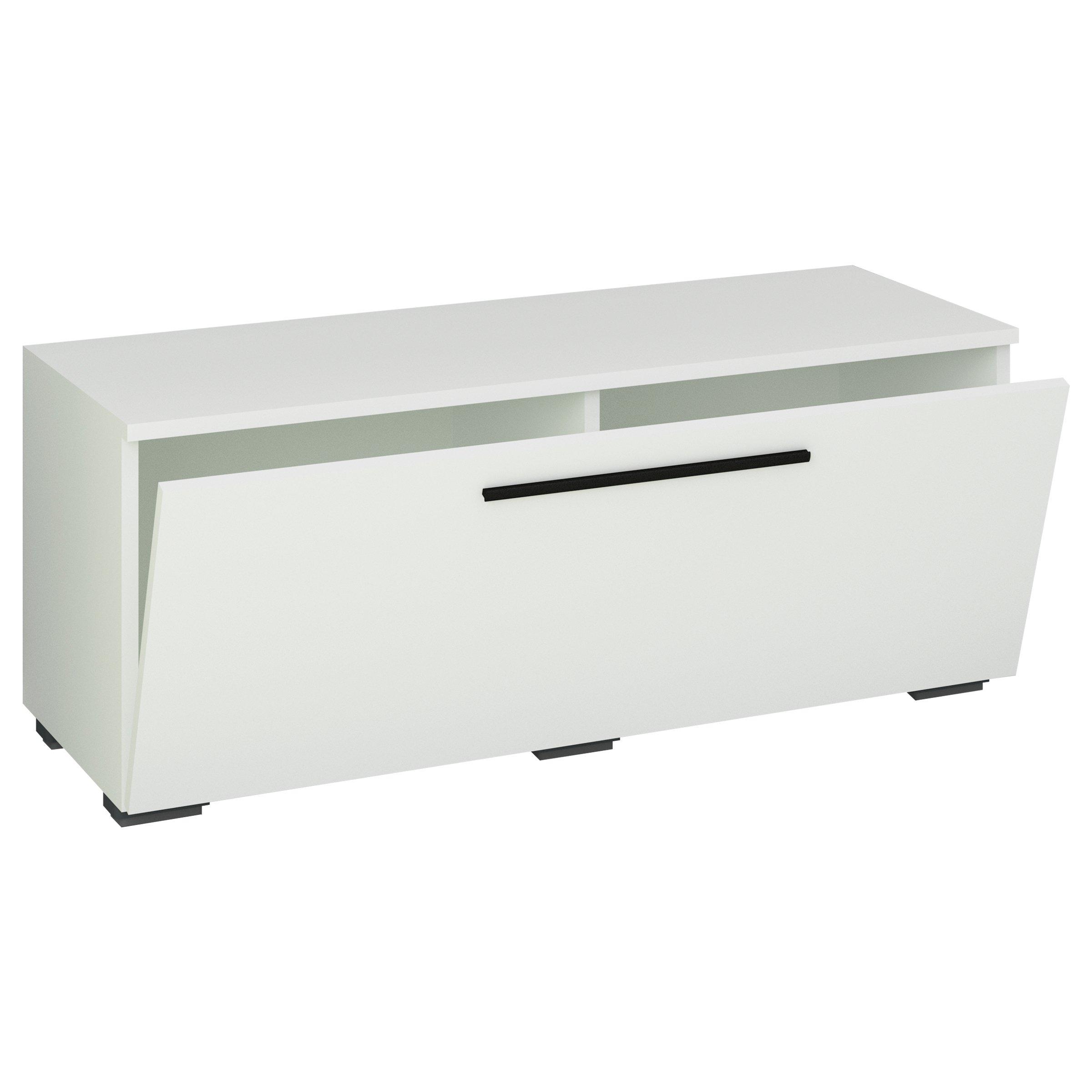 VCM TV Möbel | Lowboard | Fernsehschrank mit breiter Klapptür | Maße H. 39 x B. 95 x T. 40 cm | Fernseh Möbel – Arila S  