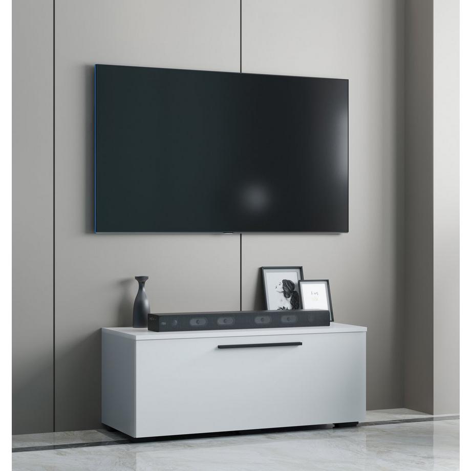VCM TV Möbel | Lowboard | Fernsehschrank mit breiter Klapptür | Maße H. 39 x B. 95 x T. 40 cm | Fernseh Möbel – Arila S  
