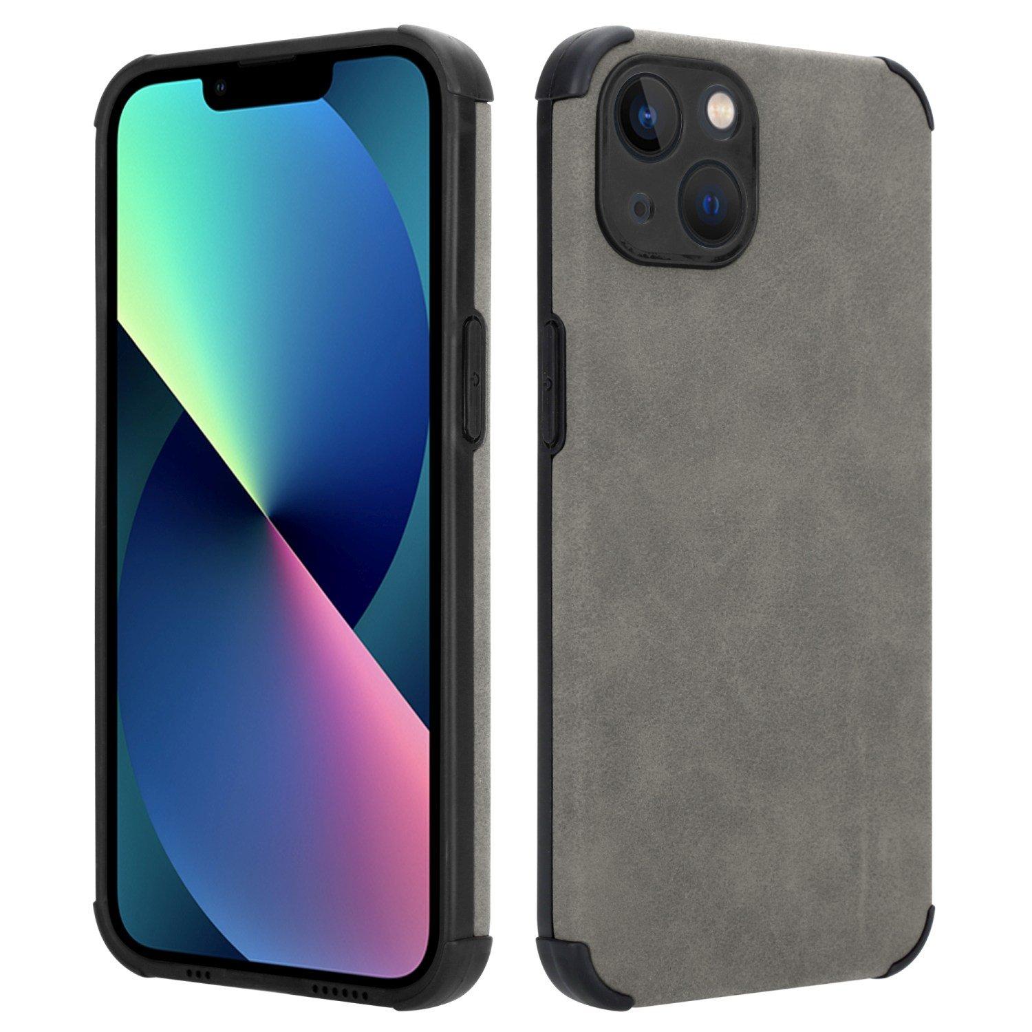 Cadorabo  Housse compatible avec Apple iPhone 13 - Coque de protection en silicone TPU avec dos en similicuir élégant 