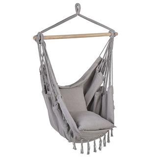 Beliani Fauteuil suspendu en Coton Boho BONEA  