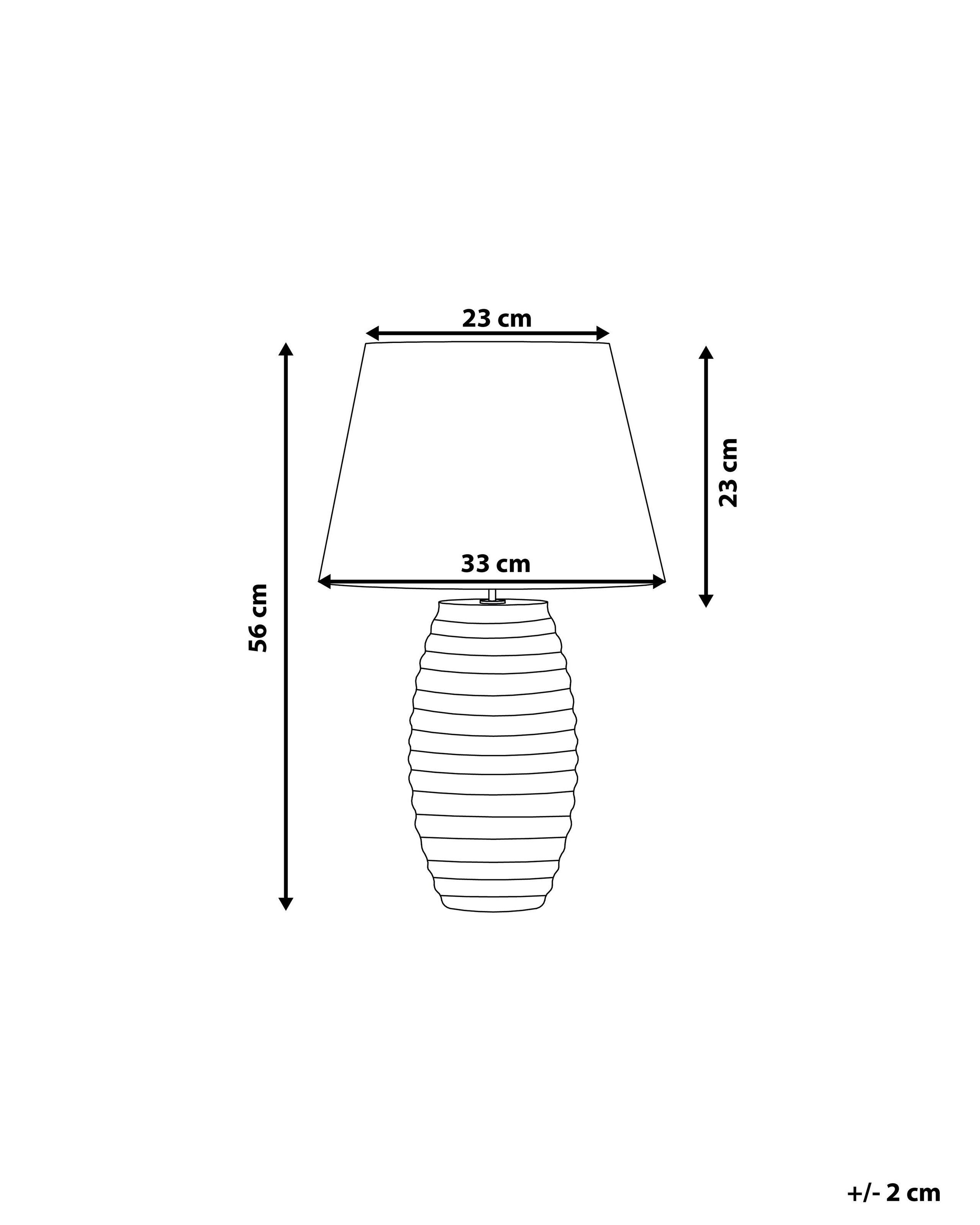 Beliani Lampe à poser en Porcelaine Traditionnel EBRO  