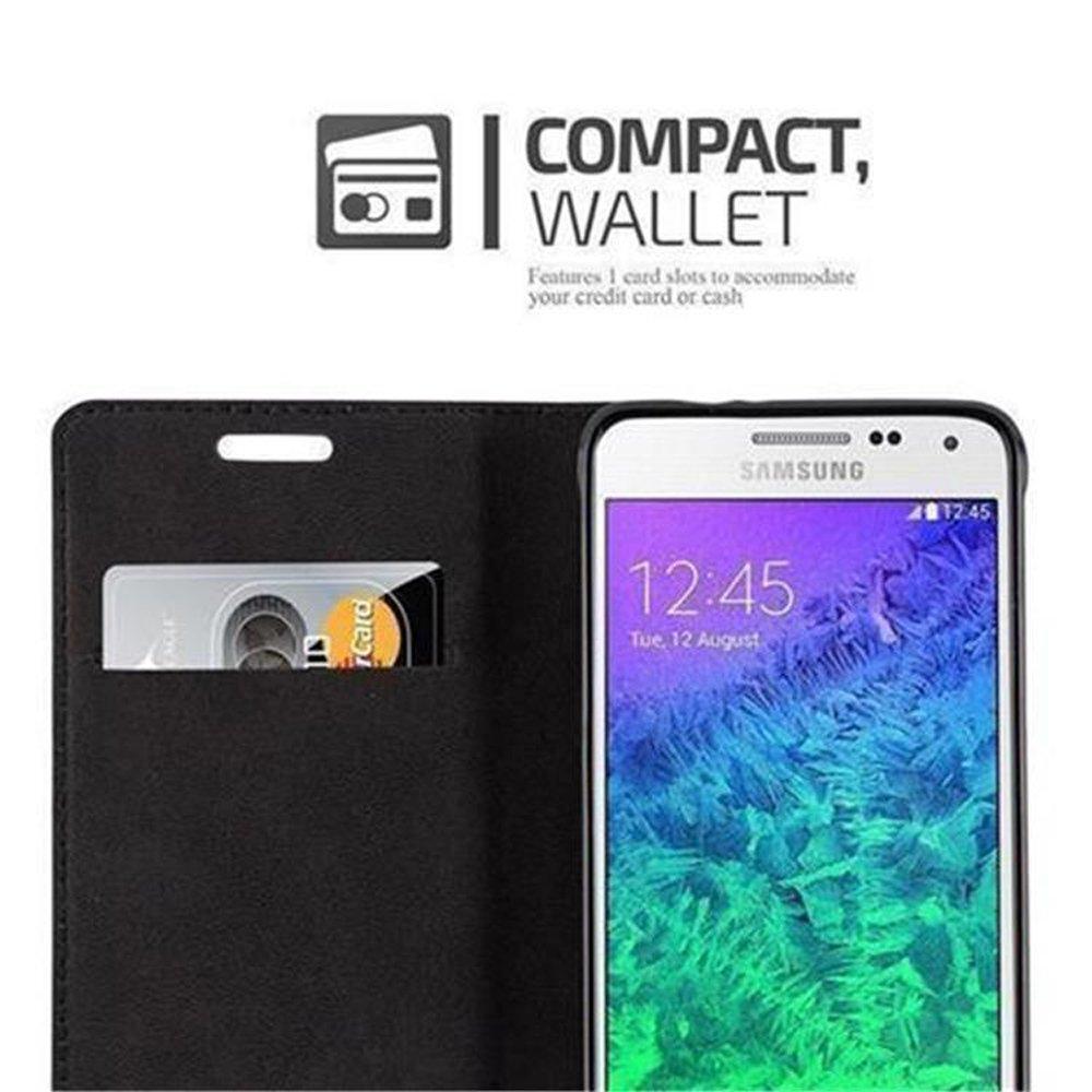 Cadorabo  Housse compatible avec Samsung Galaxy ALPHA - Coque de protection avec fermeture magnétique, fonction de support et compartiment pour carte 