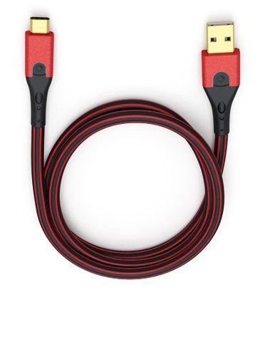 Oehlbach  OEHLBACH Evolution C3 câble USB 3 m USB 3.2 Gen 1 (3.1 Gen 1) USB A USB C Noir, Rouge 