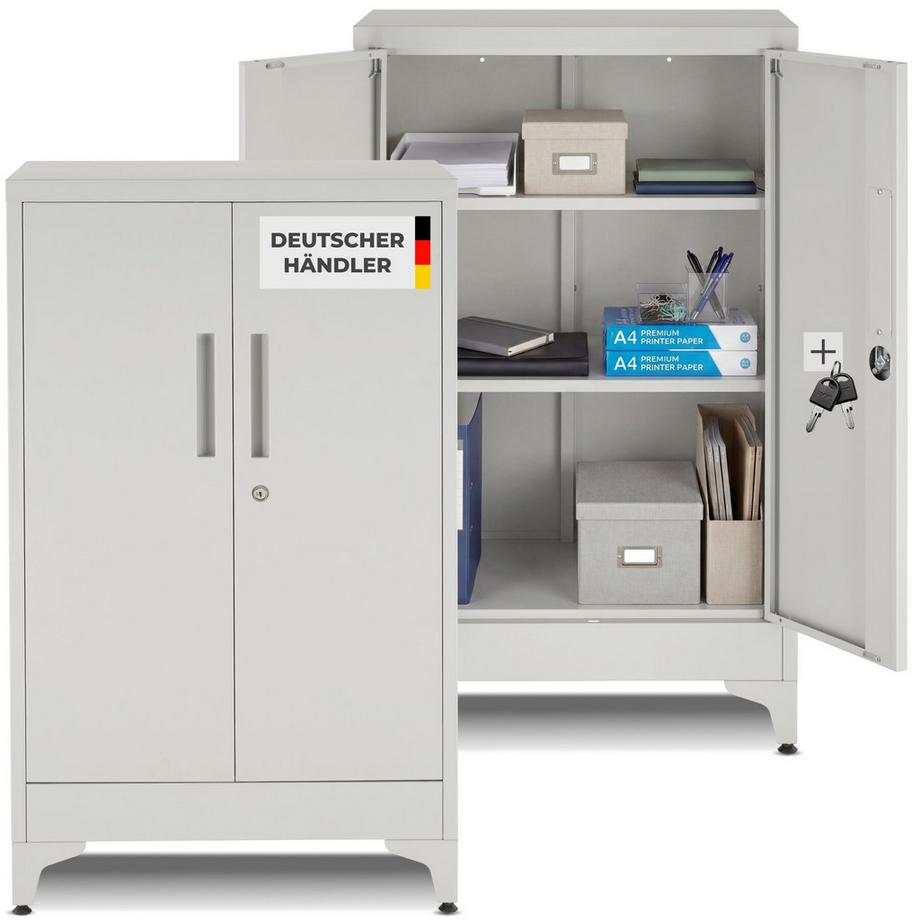 Aktenschrank Blake, abschliessbar, Magnetverschluss, verstellbare Böden, inklusive Montagehandschuhe