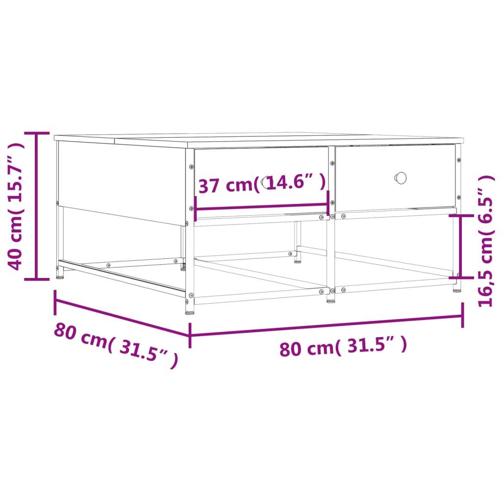 VidaXL Table basse bois d'ingénierie  