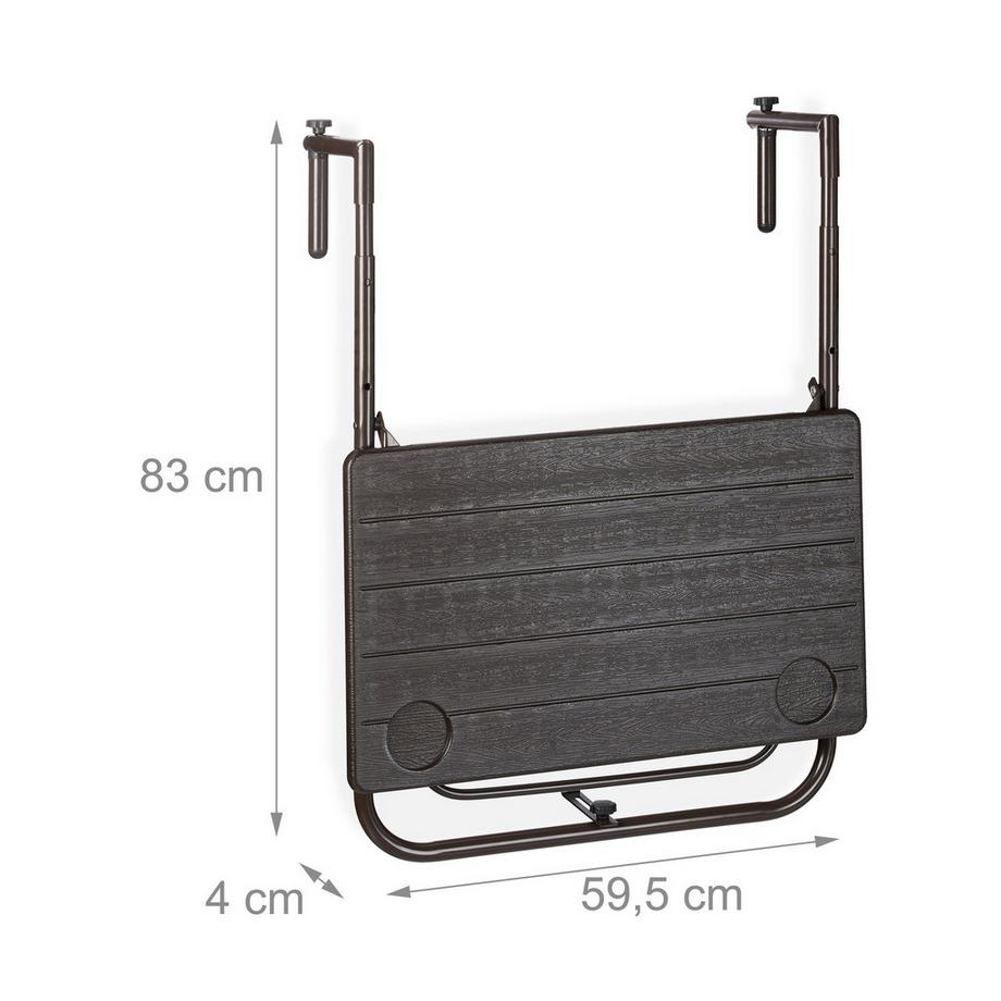 B2X Table de balcon pliante  