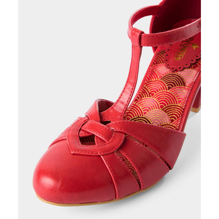 Joe Browns Retro Stil T-Steg Absatzschuhe  