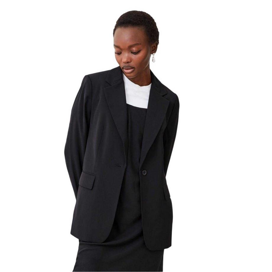 FRENCH CONNECTION Leger Blazer mit Pattentaschen und ausgestelltem Saum  